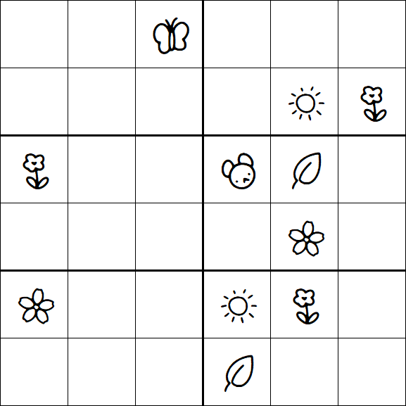 Kids Sudoku 6x6 - Difícil