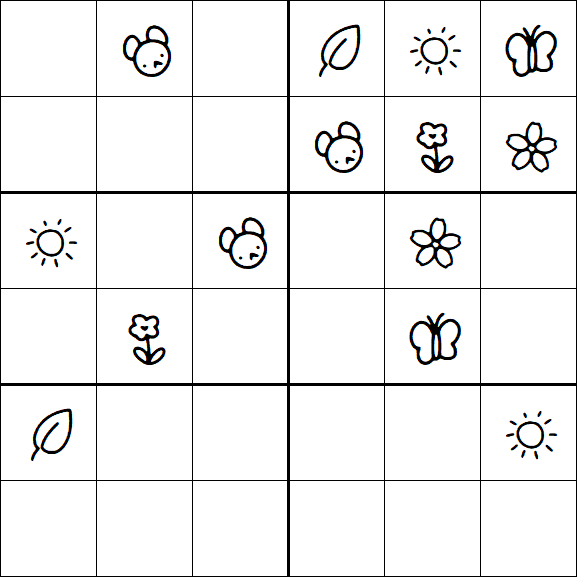 Kids Sudoku 6x6 - Difícil