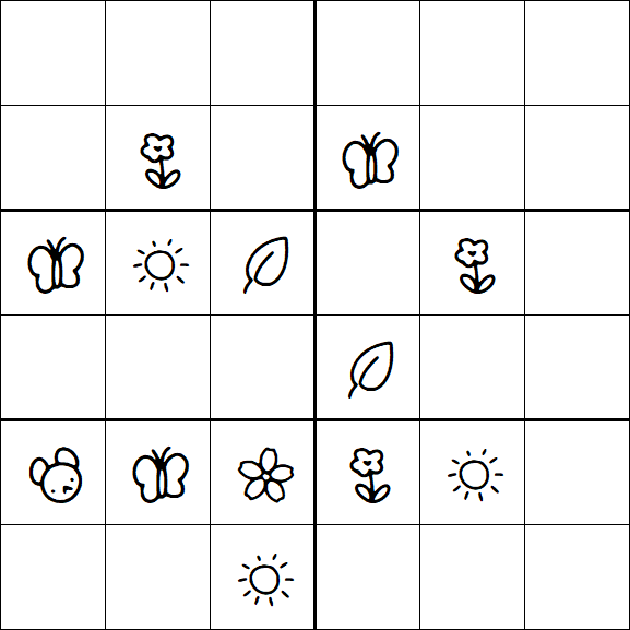 Kids Sudoku 6x6 - Difícil