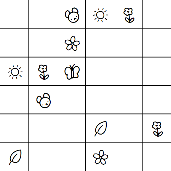 Kids Sudoku 6x6 - Difícil