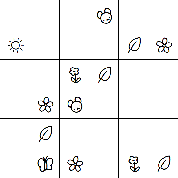 Kids Sudoku 6x6 - Difícil