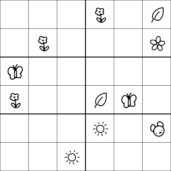 Kids Sudoku 6x6 - Difícil