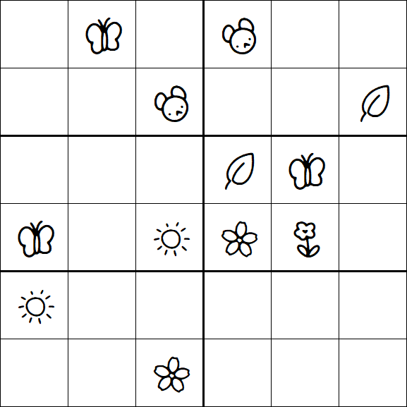 Kids Sudoku 6x6 - Difícil