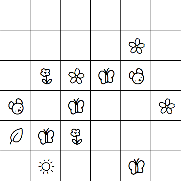 Kids Sudoku 6x6 - Difícil