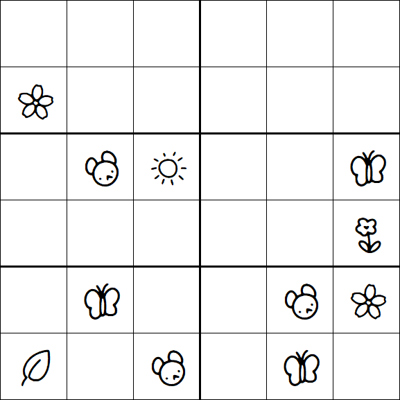 Kids Sudoku 6x6 - Difícil