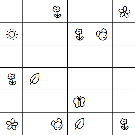 Kids Sudoku 6x6 - Difícil