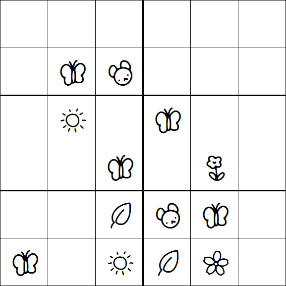 Kids Sudoku 6x6 - Difficile