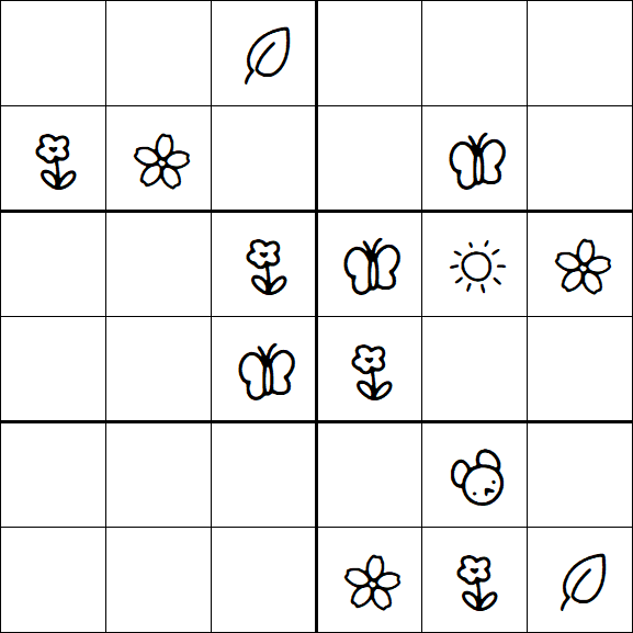 Kids Sudoku 6x6 - Difícil