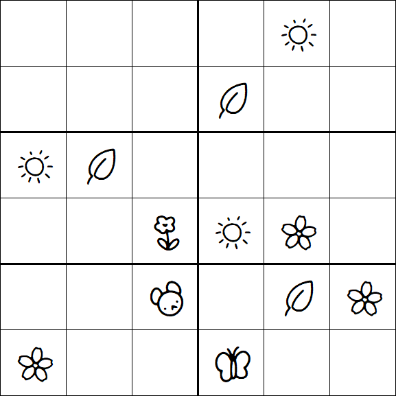 Kids Sudoku 6x6 - Difficile