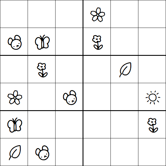 Kids Sudoku 6x6 - Difícil