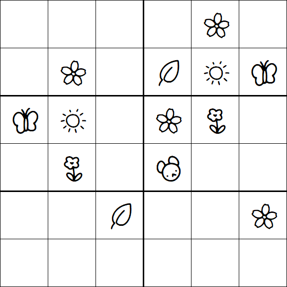 Kids Sudoku 6x6 - Difícil