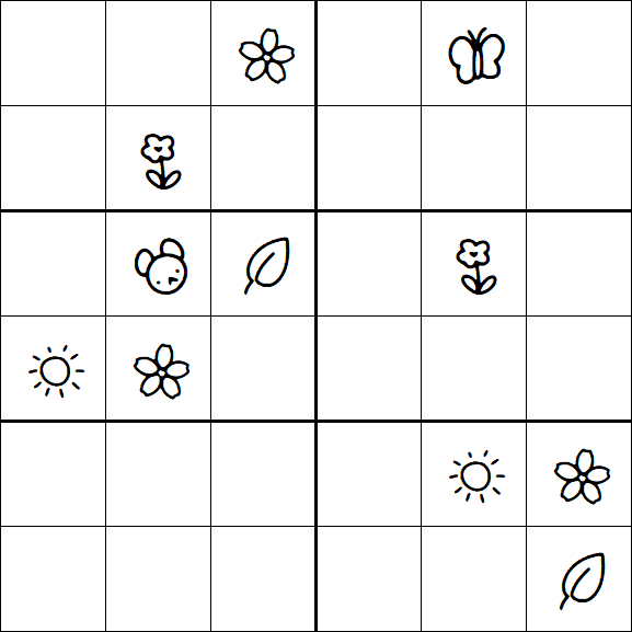 Kids Sudoku 6x6 - Difícil