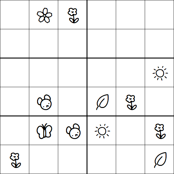 Kids Sudoku 6x6 - Difícil