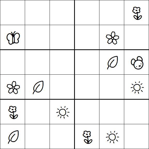 Kids Sudoku 6x6 - Difícil