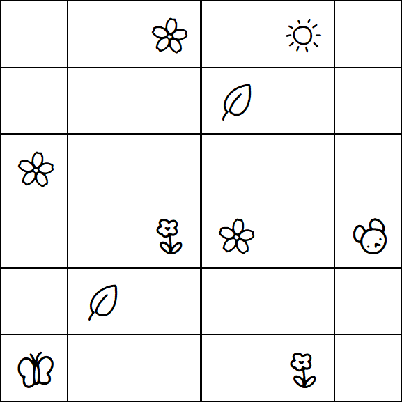 Kids Sudoku 6x6 - Difícil