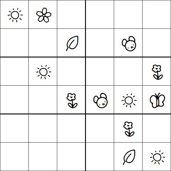Kids Sudoku 6x6 - Difícil