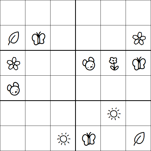 Kids Sudoku 6x6 - Difícil