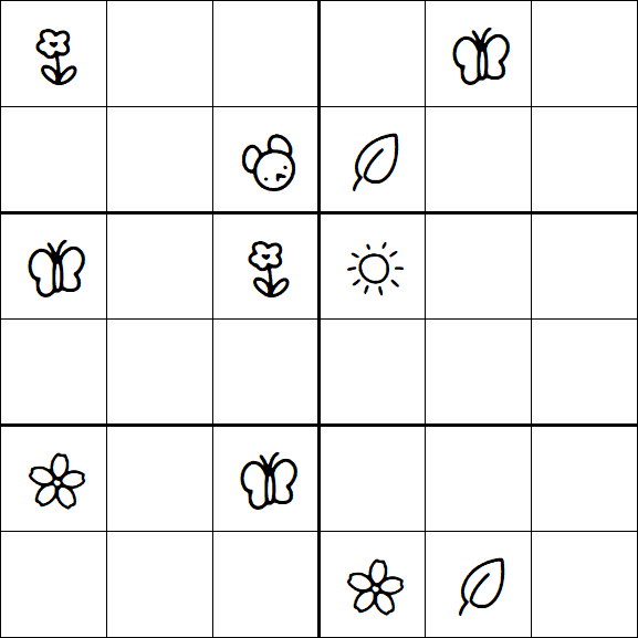 Kids Sudoku 6x6 - Difícil
