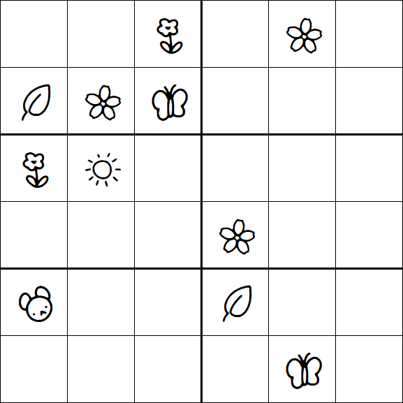 Kids Sudoku 6x6 - Difícil