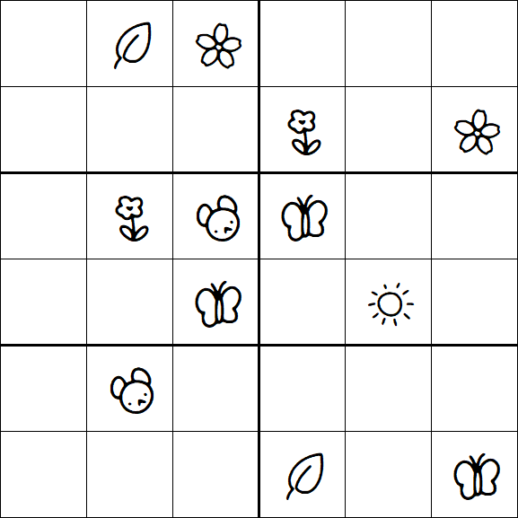 Kids Sudoku 6x6 - Difícil