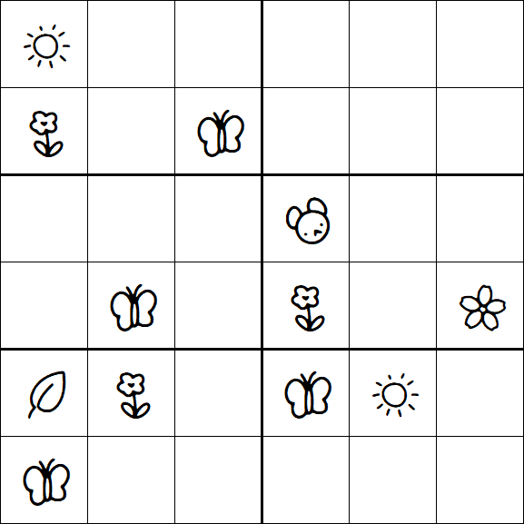 Kids Sudoku 6x6 - Difícil