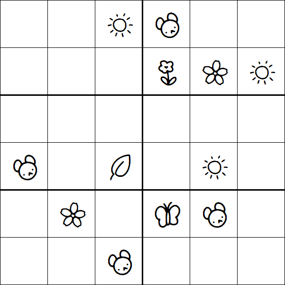 Kids Sudoku 6x6 - Difícil