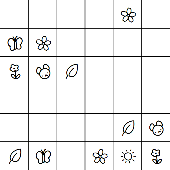 Kids Sudoku 6x6 - Difícil