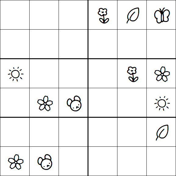 Kids Sudoku 6x6 - Difícil