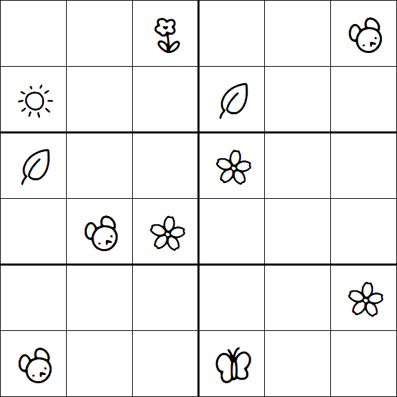 Kids Sudoku 6x6 - Difícil