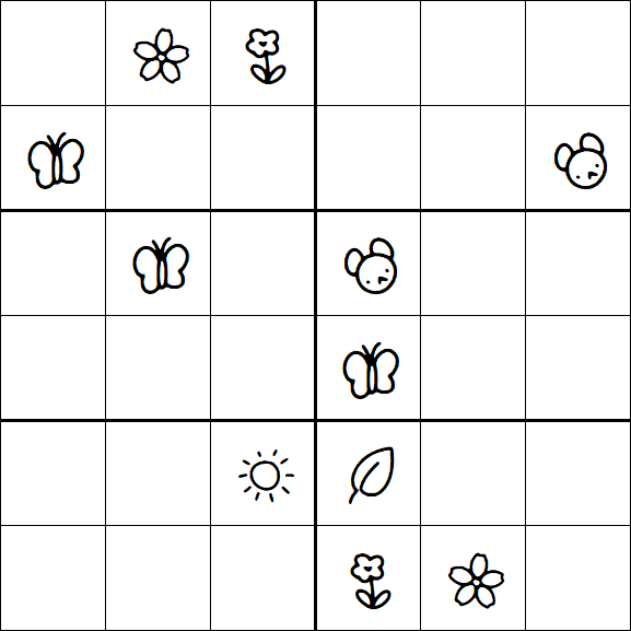 Kids Sudoku 6x6 - Difícil