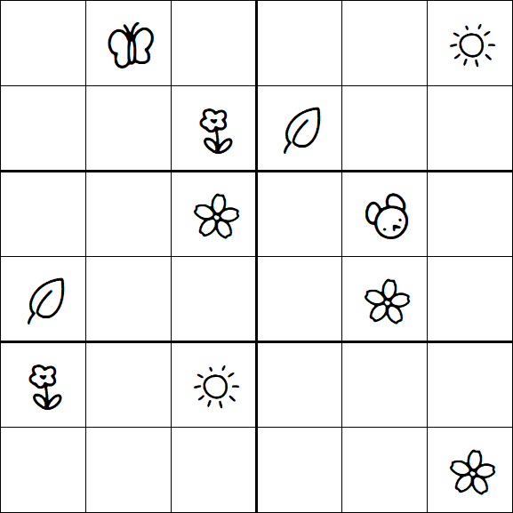 Kids Sudoku 6x6 - Difícil