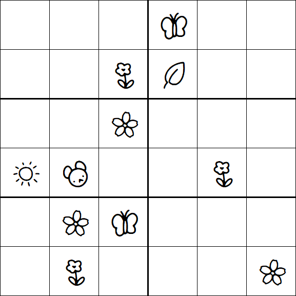 Kids Sudoku 6x6 - Difícil