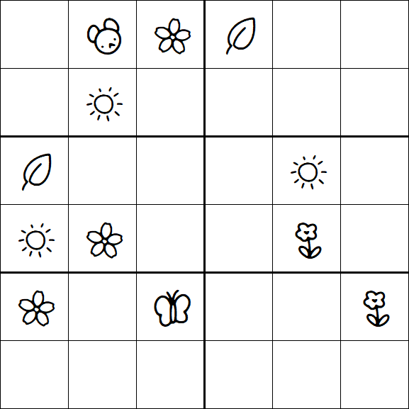 Kids Sudoku 6x6 - Difícil