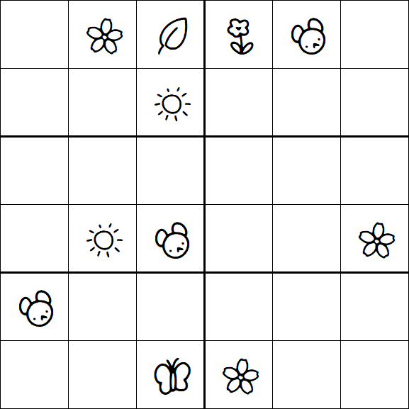 Kids Sudoku 6x6 - Difícil