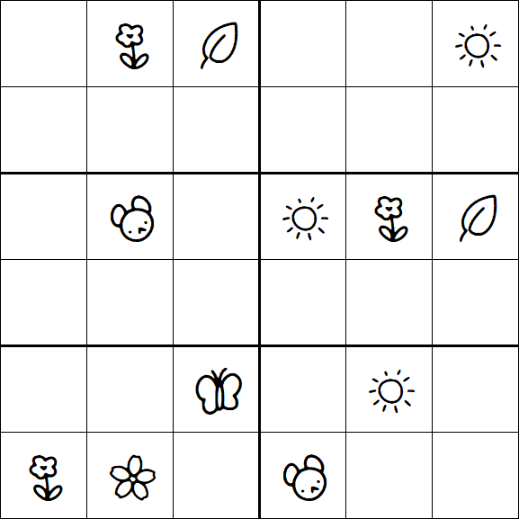 Kids Sudoku 6x6 - Difícil