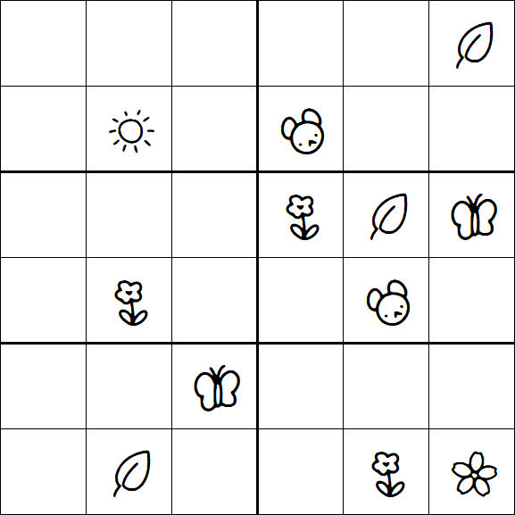 Kids Sudoku 6x6 - Difícil