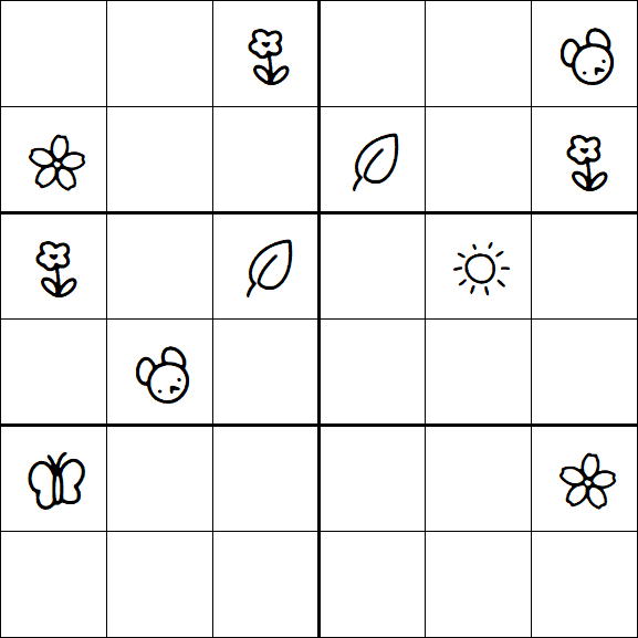 Kids Sudoku 6x6 - Difícil