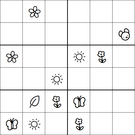 Kids Sudoku 6x6 - Difícil