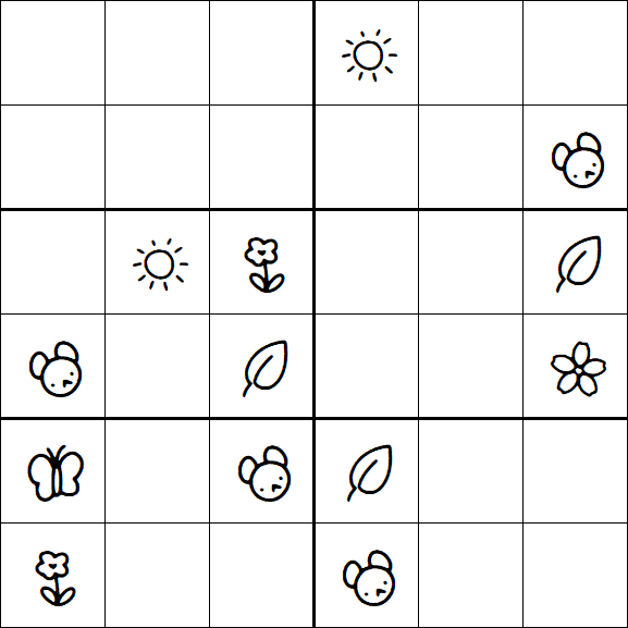 Kids Sudoku 6x6 - Difícil