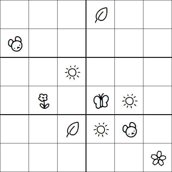 Kids Sudoku 6x6 - Difícil
