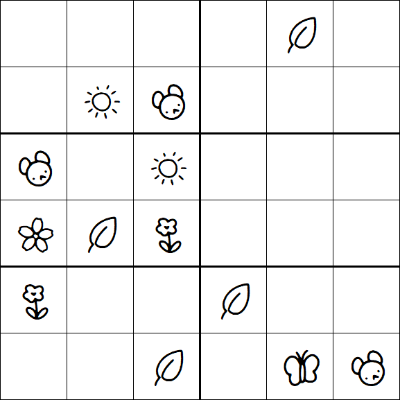 Kids Sudoku 6x6 - Difícil