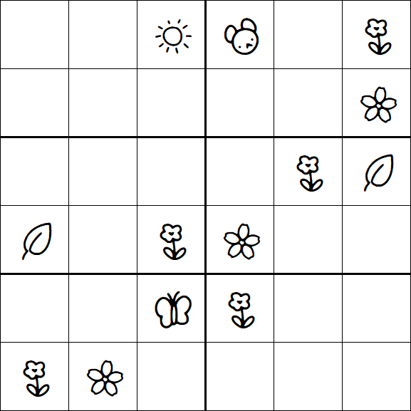 Kids Sudoku 6x6 - Difícil