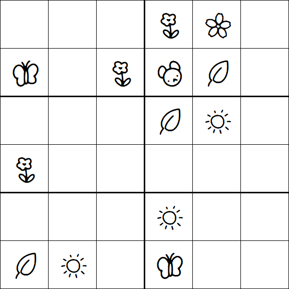 Kids Sudoku 6x6 - Difícil