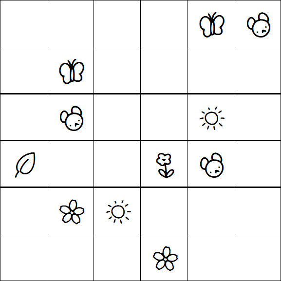 Kids Sudoku 6x6 - Difícil