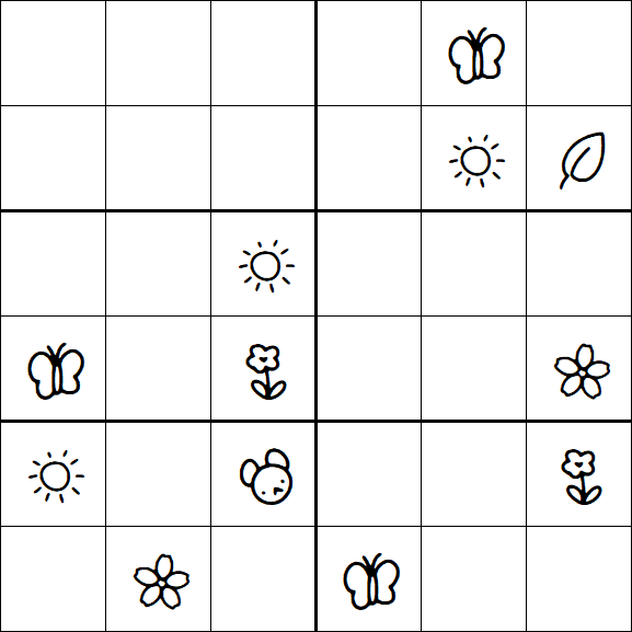 Kids Sudoku 6x6 - Difícil