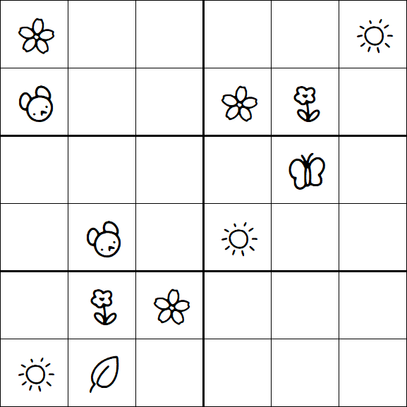 Kids Sudoku 6x6 - Difícil