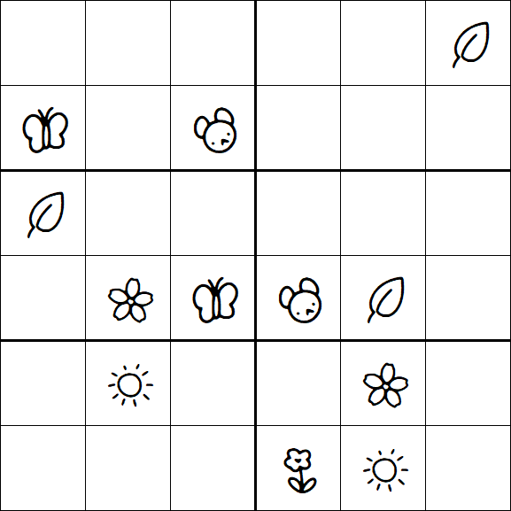 Kids Sudoku 6x6 - Difícil