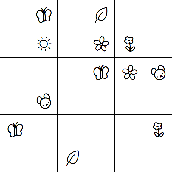 Kids Sudoku 6x6 - Difícil