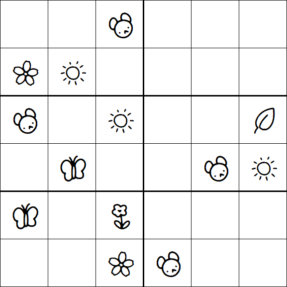 Kids Sudoku 6x6 - Difícil