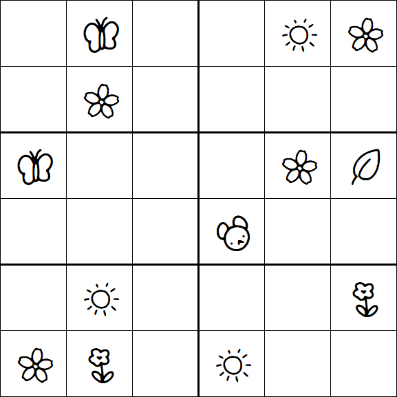Kids Sudoku 6x6 - Difícil